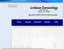 Tablet Screenshot of lockmandermatology.com